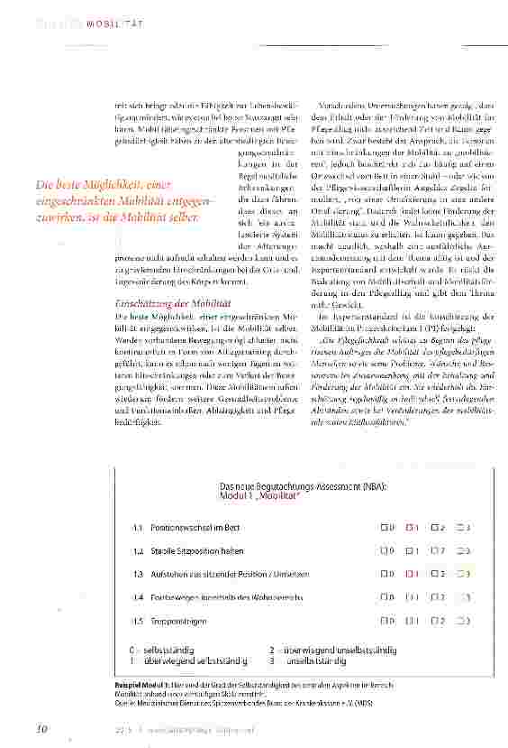 Vorschauseite 5: Mobilität bedeutet Selbstständigkeit