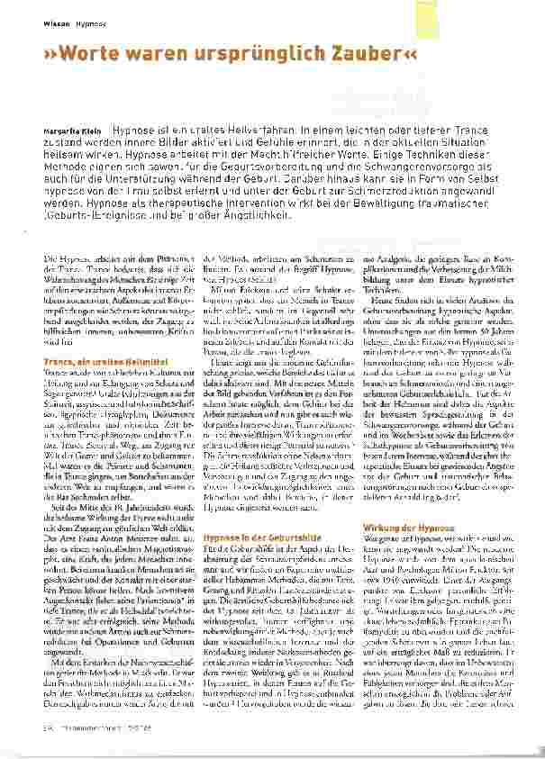 Vorschauseite 1: Worte waren ursprünglich Zauber