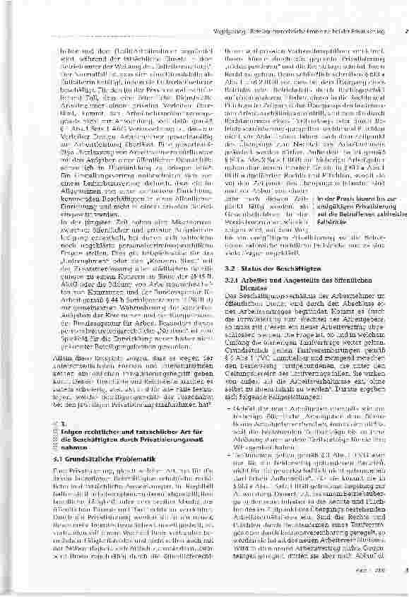 Vorschauseite 2: Beteiligungsrechtliche Probleme bei der Privatisierung
