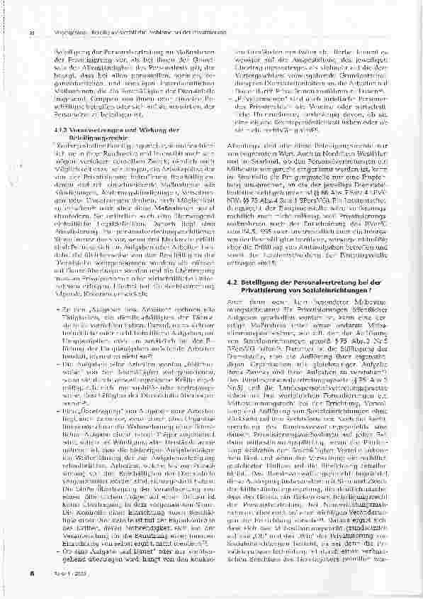 Vorschauseite 5: Beteiligungsrechtliche Probleme bei der Privatisierung