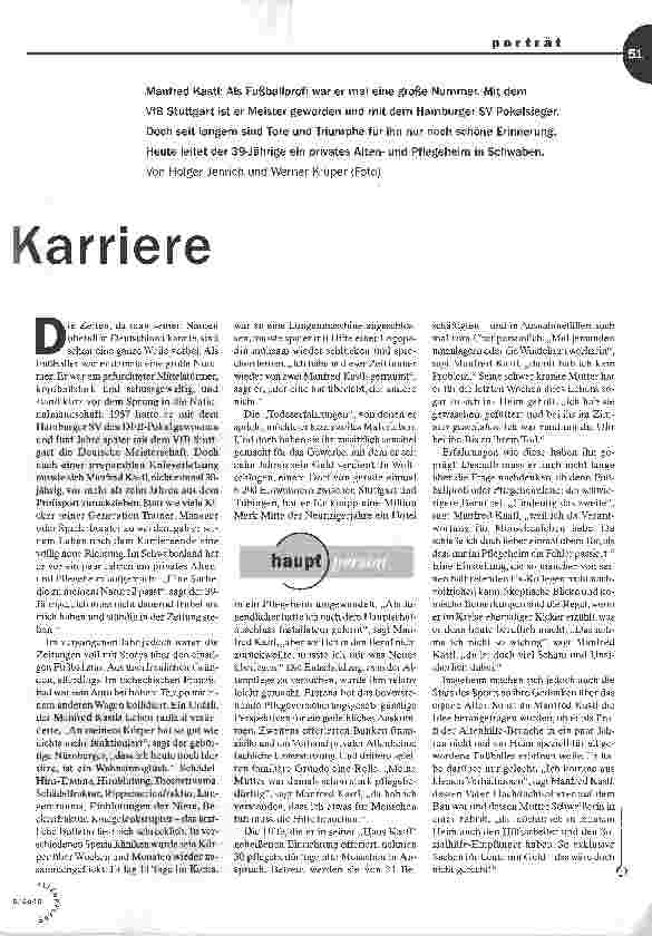 Vorschauseite 2: Die zweite Karriere