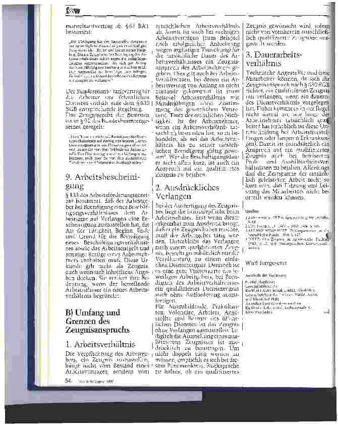 Vorschauseite 3: Das Dienstund Arbeitszeugnis