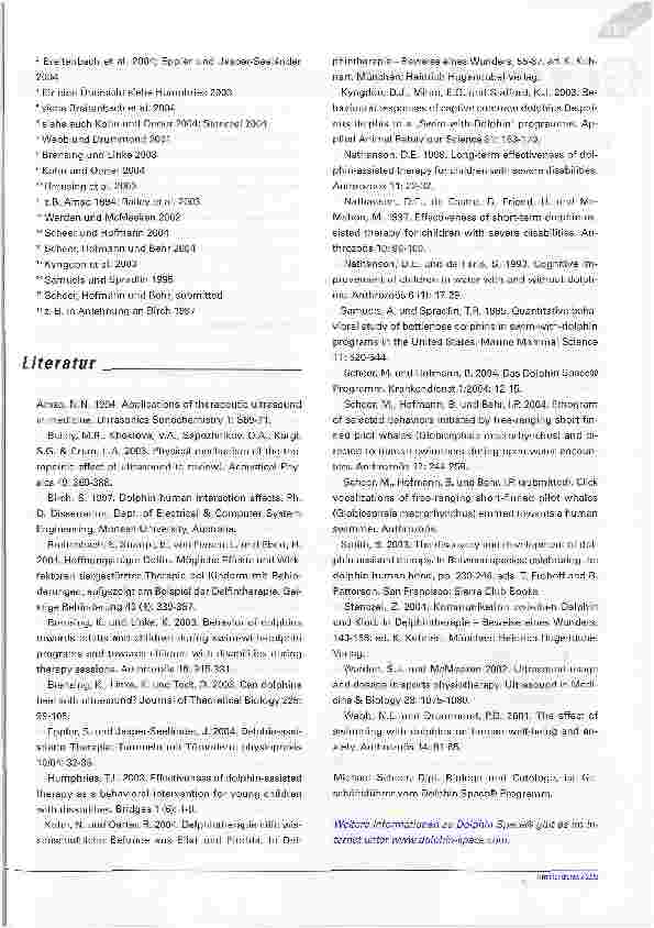 Vorschauseite 5: Delfinisches HeilverhaltenZwischen Wissenschaft und Spekulation: neue Erkenntnisse zur Delfintherapie