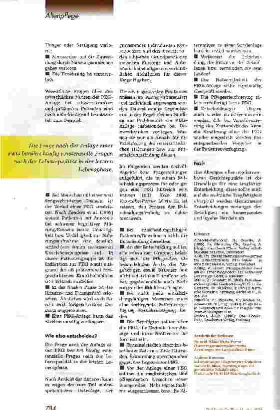 Vorschauseite 3: Der PEG-Konflikt