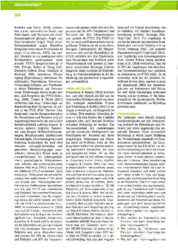 Vorschauseite 3: Coping mit dem Intensivtagebuch - Das Schaffen einer gemeinsamen Erinnerung
