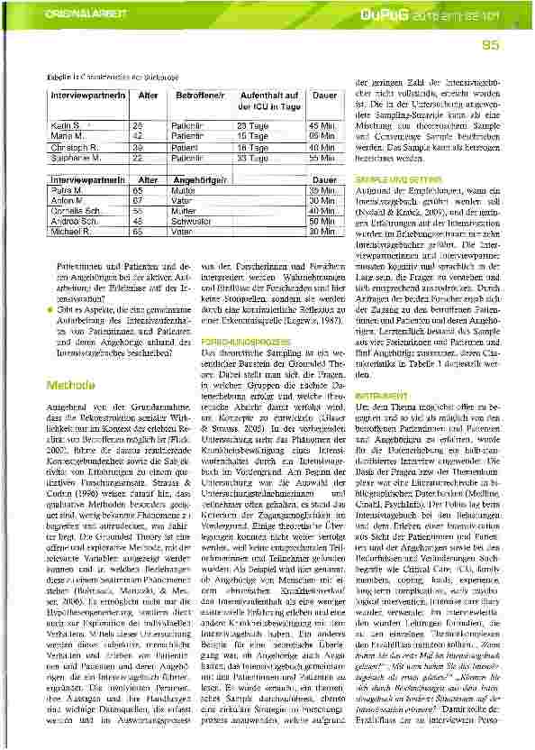 Vorschauseite 4: Coping mit dem Intensivtagebuch - Das Schaffen einer gemeinsamen Erinnerung