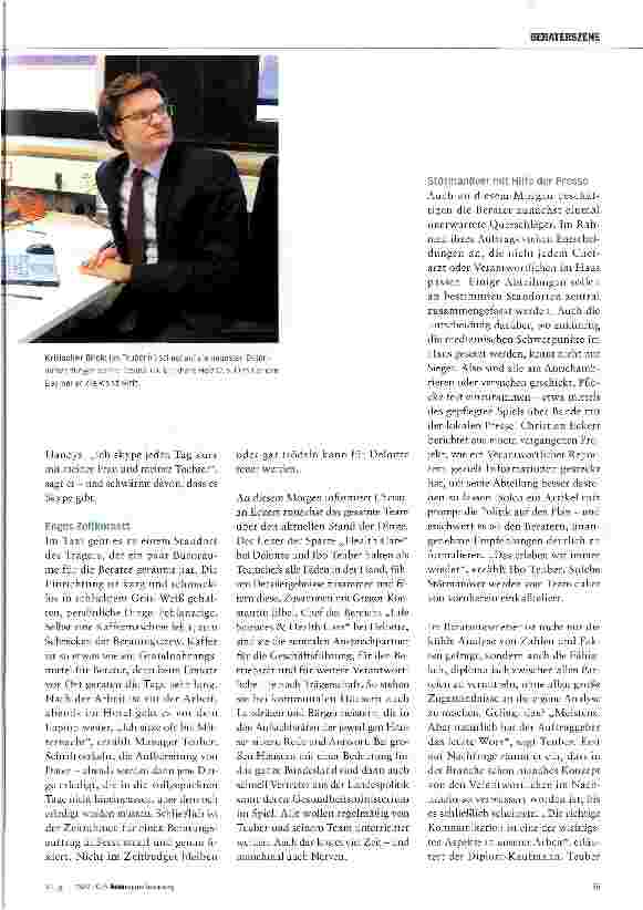 Vorschauseite 2: Ein Tag im Leben eines Klinikberaters