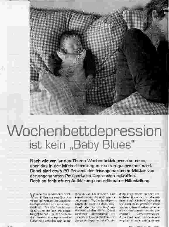 Vorschauseite 1: Wochenbettdepression ist kein Baby Blues