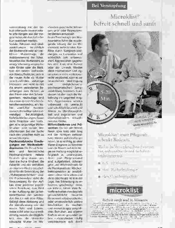 Vorschauseite 4: Wochenbettdepression ist kein Baby Blues