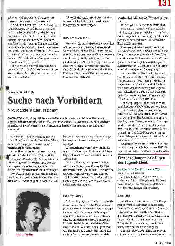 Vorschauseite 1: Suche nach Vorbildern Sexualität im Alter(3)