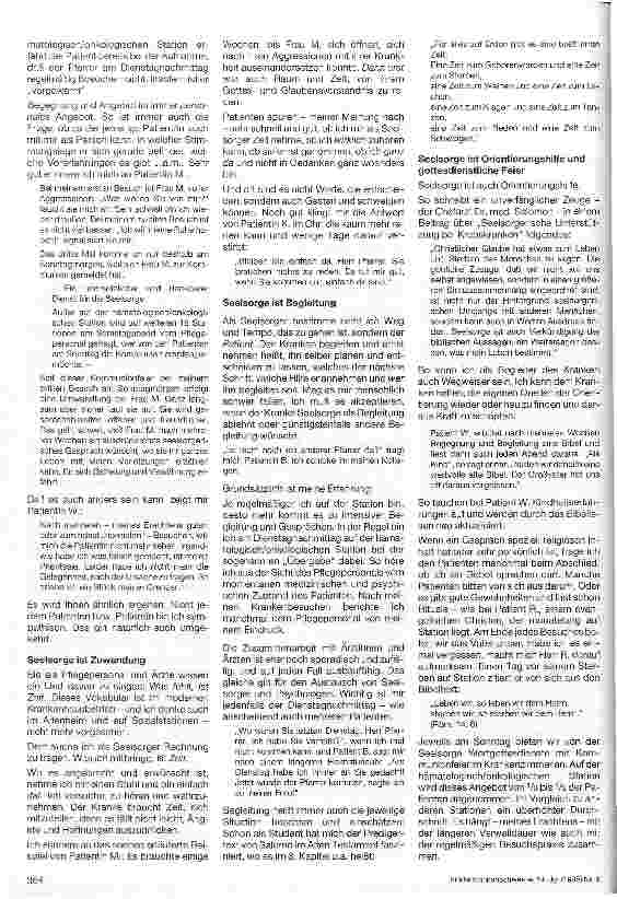 Vorschauseite 2: Psychosoziale Begleitung aus der Sicht des Klinikseelsorgers