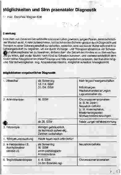 Vorschauseite 1: Möglichkeiten und Sinn parenteraler Diagnostik