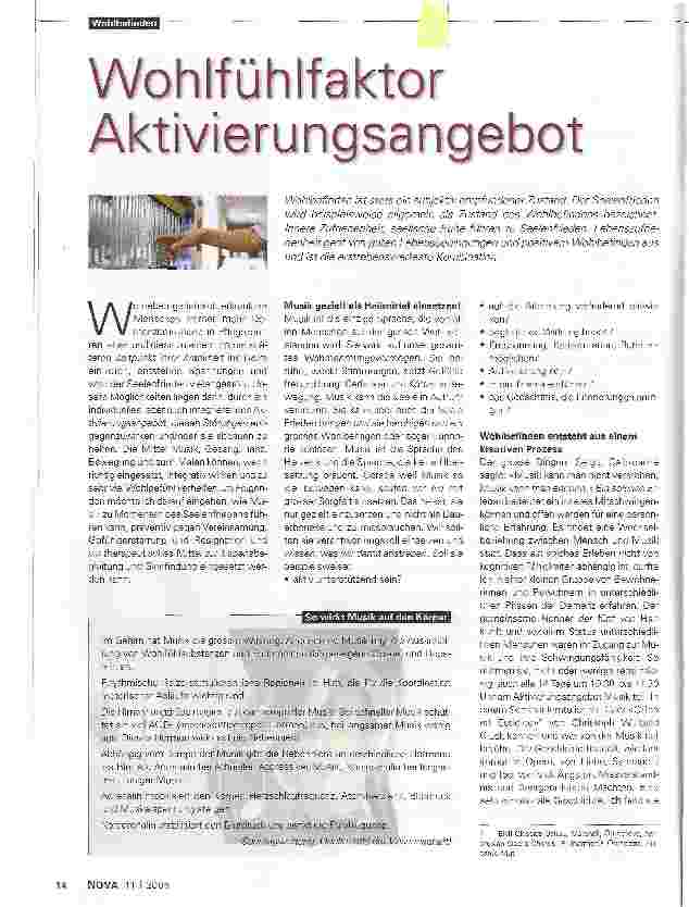 Vorschauseite 1: Wohlfühlfaktor Aktivierungsangebot