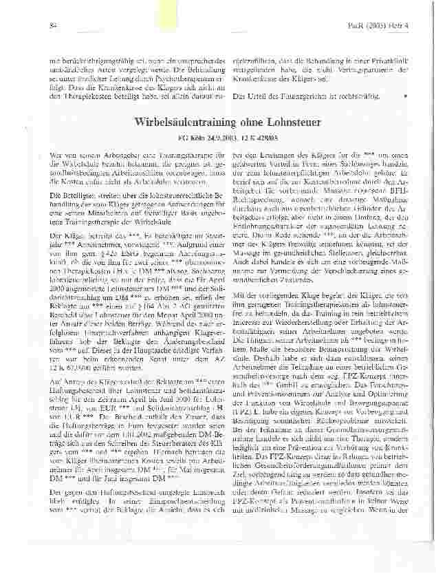 Vorschauseite 1: Wirbelsäulentraining ohne Lohnsteuer