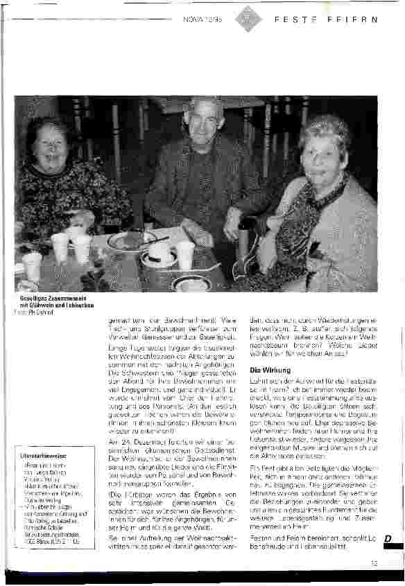 Vorschauseite 4: Das ganze Jahr lang Grund zum Feiern Gedanken zur Festgestaltung im Altersund Pflegeheim