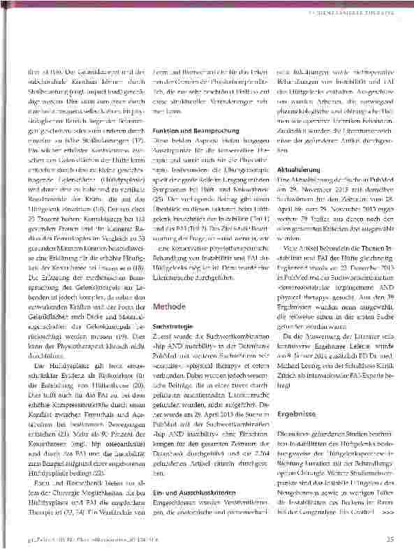 Vorschauseite 3: Risikofaktoren für Koxarthrose und ihre physiotherapeutische Behandlung Teil 1 - Instabilität des Hüftgelenks