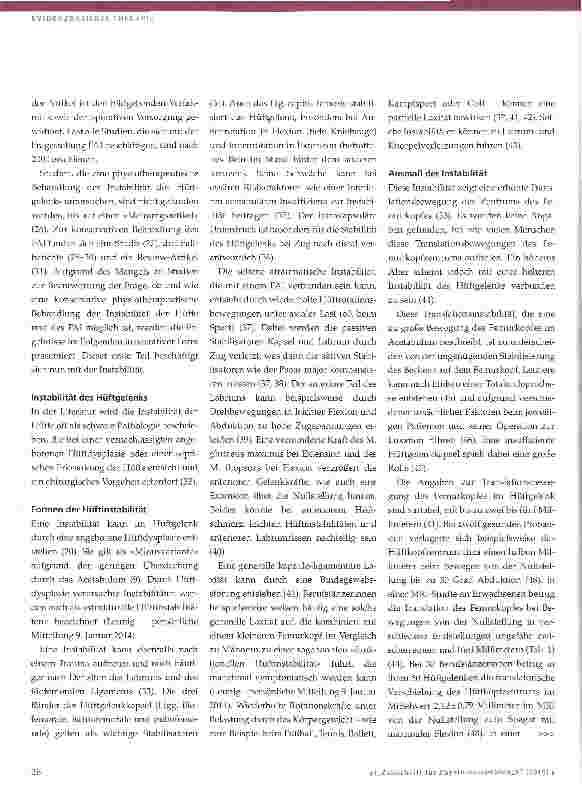 Vorschauseite 4: Risikofaktoren für Koxarthrose und ihre physiotherapeutische Behandlung Teil 1 - Instabilität des Hüftgelenks