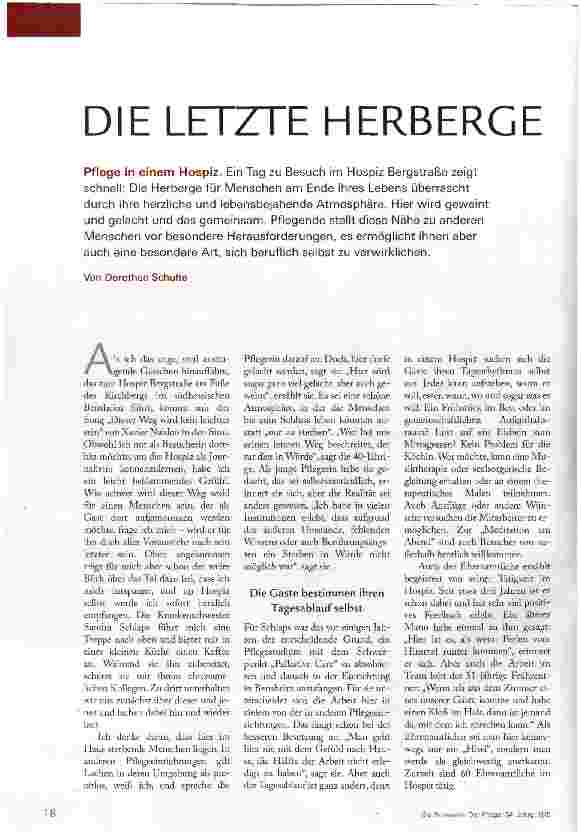 Vorschauseite 1: DIE LETZTE HERBERGE