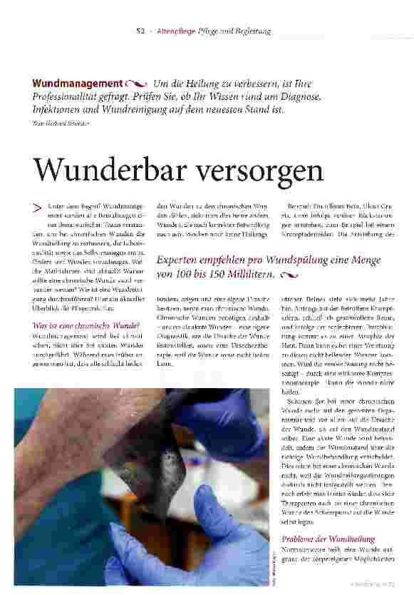 Vorschauseite 1: Wunderbar versorgen