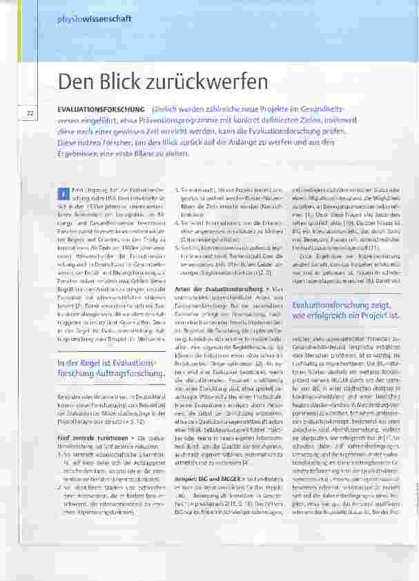 Vorschauseite 1: Den Blick zurückwerfen