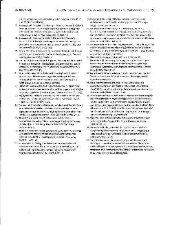 Vorschauseite 4: Internetund Mobilebasierte Interventionen in der Psychotherapie