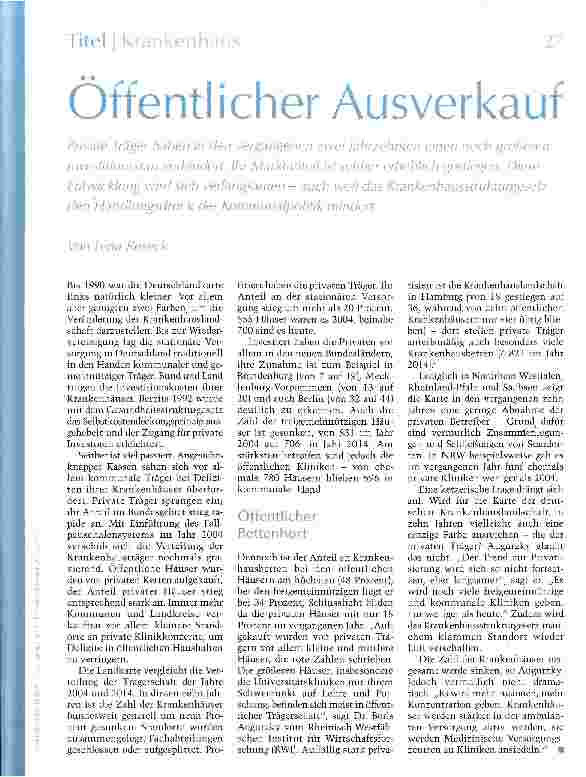 Vorschauseite 1: Öffentlicher Ausverkauf
