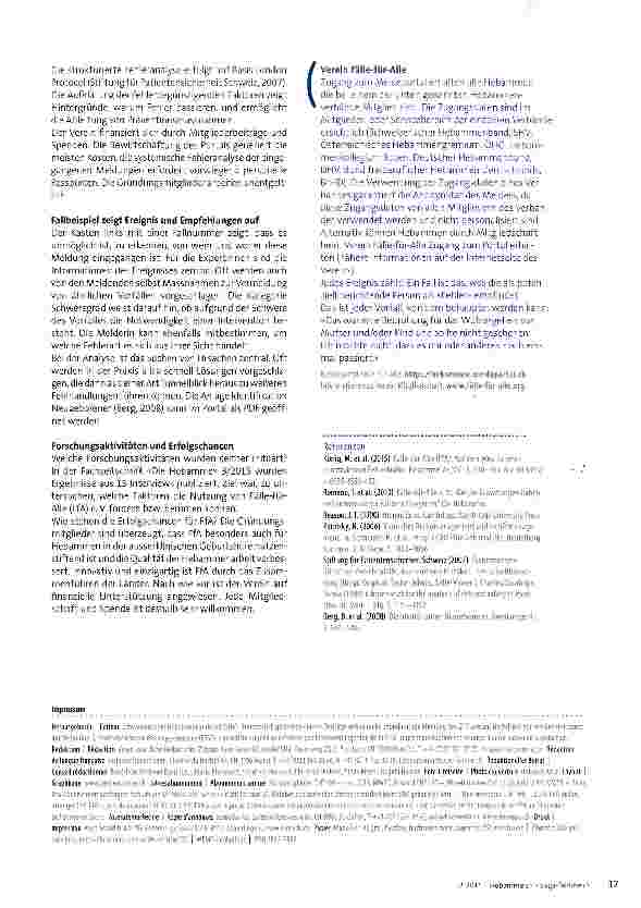 Vorschauseite 3: Qualität bedeutet auch, aus kritischen Ereignissen zu lernen