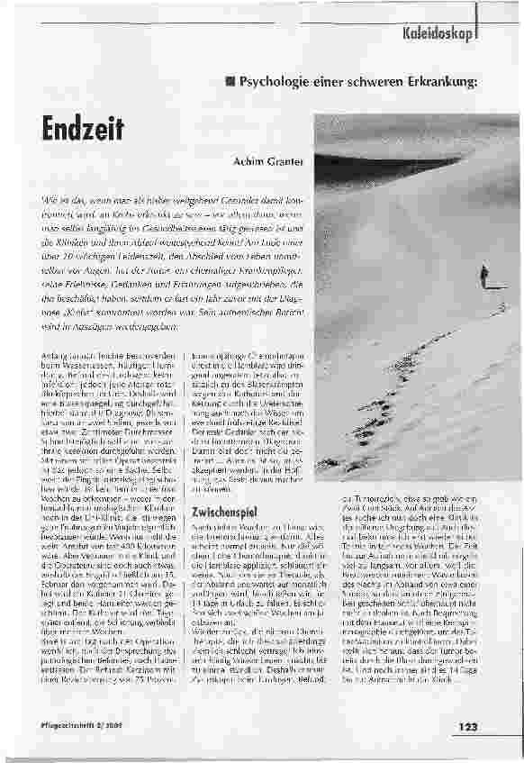Vorschauseite 1: Endzeit. Psychologie einer schweren Erkrankung