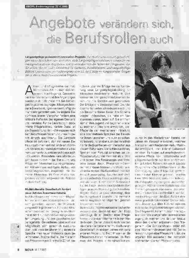 Vorschauseite 1: Angebote verändern sich, die Berufsrollen auch