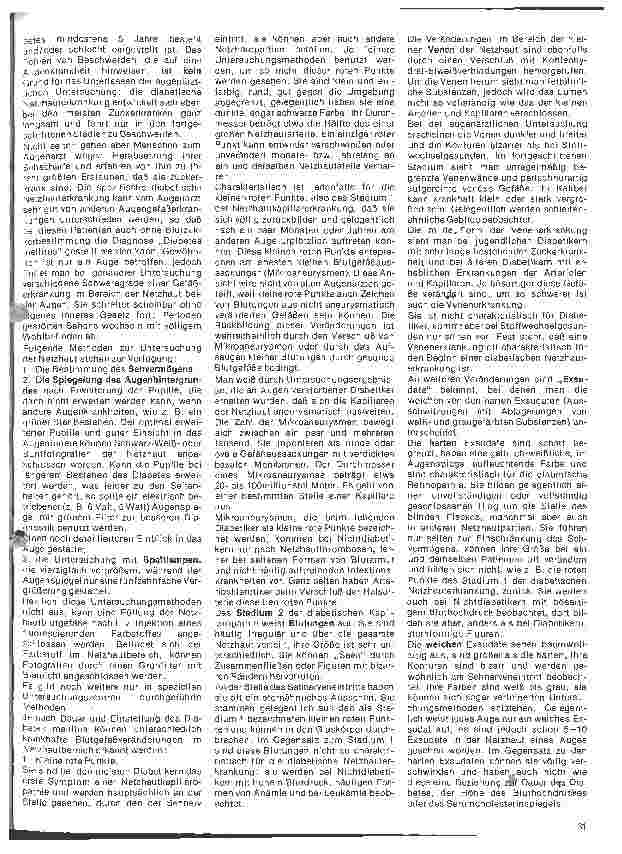 Vorschauseite 2: Diabetes mellitus - 15. Folge: Komplikationen der Zuckerkrankheit 5. Die spezifische diabetische Gefäßkrankheit