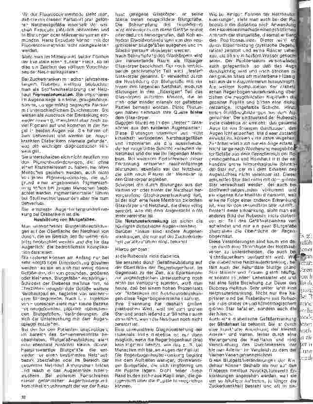 Vorschauseite 3: Diabetes mellitus - 15. Folge: Komplikationen der Zuckerkrankheit 5. Die spezifische diabetische Gefäßkrankheit