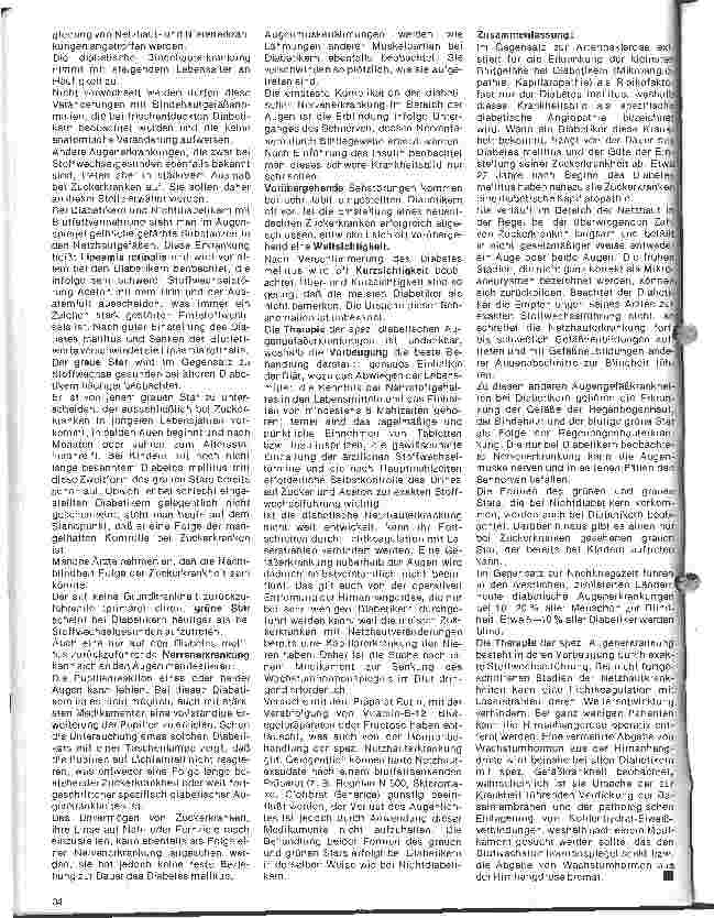 Vorschauseite 4: Diabetes mellitus - 15. Folge: Komplikationen der Zuckerkrankheit 5. Die spezifische diabetische Gefäßkrankheit