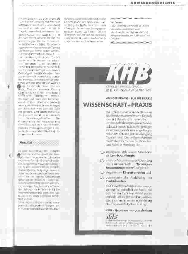 Vorschauseite 2: Gut beraten - Geld gespart Erfahrungen mit externer Beratung im Bereich Sonographiegeräte