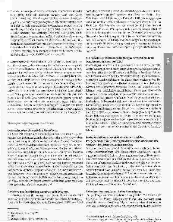 Vorschauseite 5: Von der Euthanasie zur Ermordung Behinderterund Kranker - Historische Hintergründe undtheologische Konsequenzen