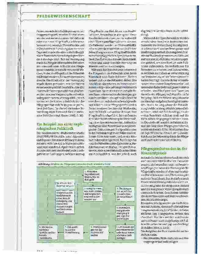 Vorschauseite 3: Pflegesprechstunden für chronisch Kranke:Hilfe zur Selbsthilfe leisten