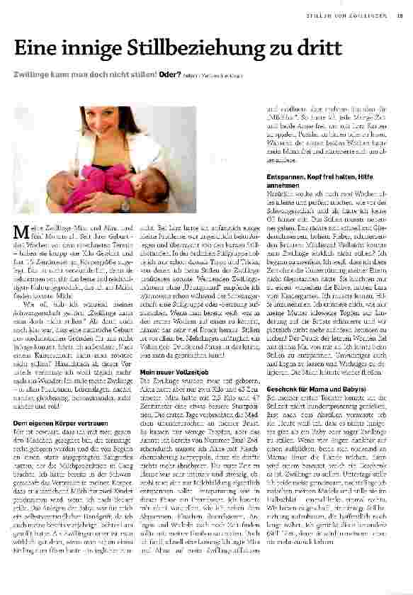 Vorschauseite 1: Eine innige Stillbeziehung zu dritt