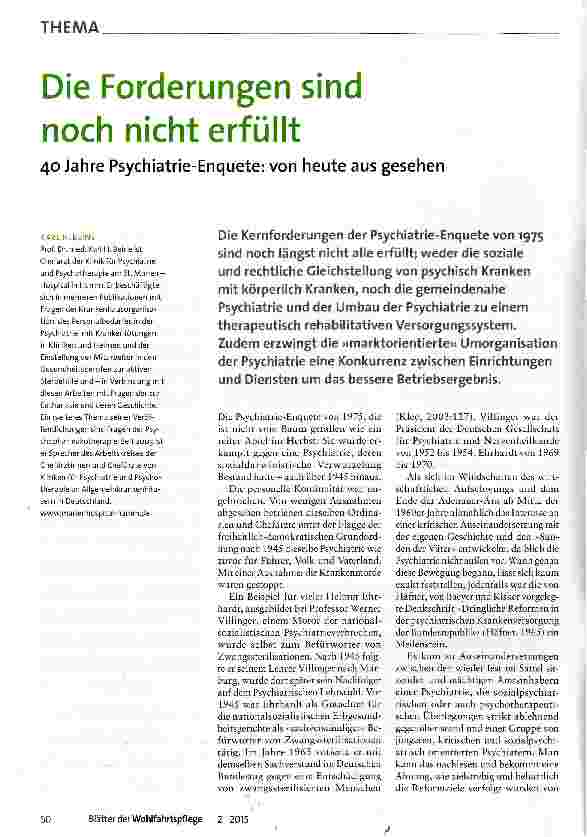 Vorschauseite 1: Die Forderungen sind noch nicht erfüllt