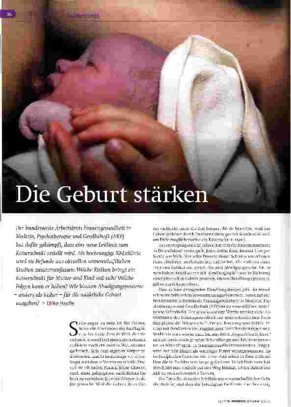 Vorschauseite 1: Die Geburt stärken