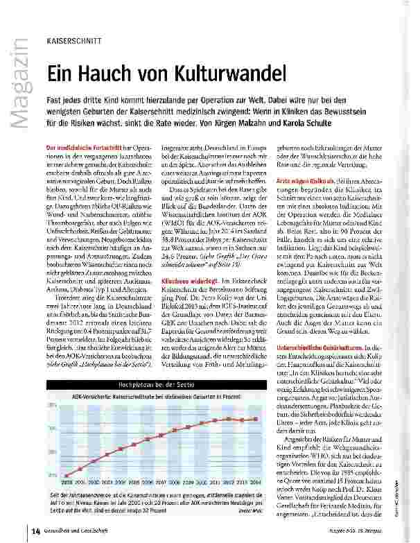 Vorschauseite 1: Ein Hauch von Kulturwandel