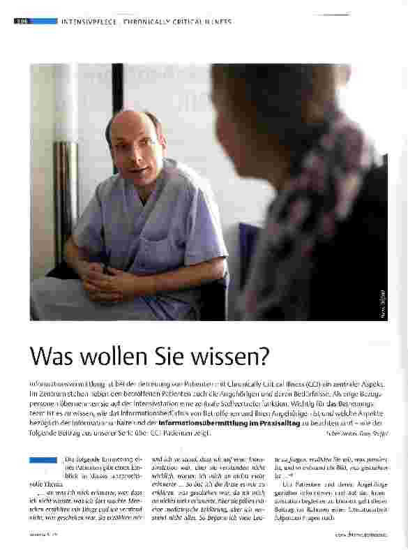 Vorschauseite 1: Was wollen Sie wissen?