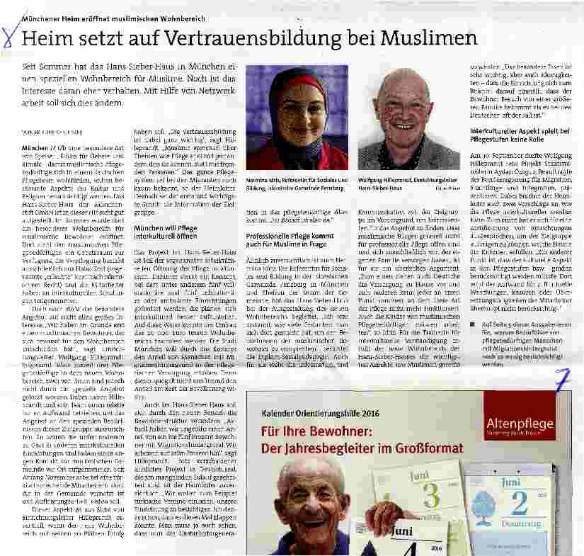 Vorschauseite 1: Heim setzt auf Vertrauensbildung bei Muslimen