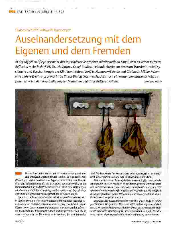 Vorschauseite 1: Dialog über interkulturelie Kompetenz Auseinandersetzung mit dem Eigenen und dem Fremden