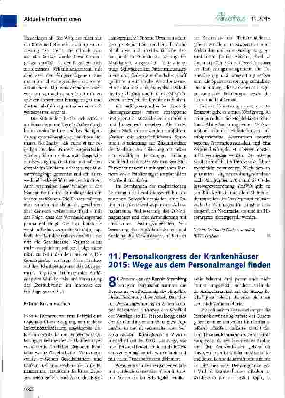Vorschauseite 3: Biersdorfer Krankenhaus-Managementgespräche; Werkstattberichte zu Erfolgsmodellen