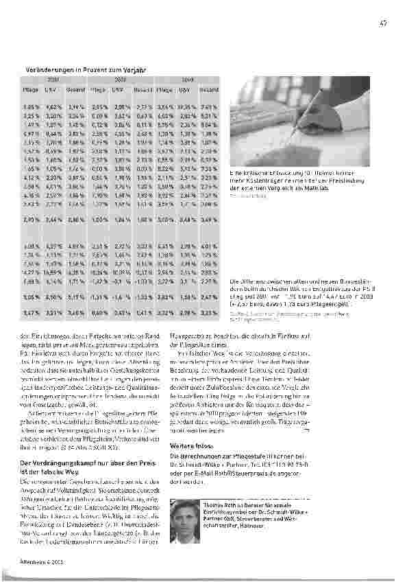 Vorschauseite 5: Pflegesatzniveau - Gleiche Leistung unterschiedliche Entgelte