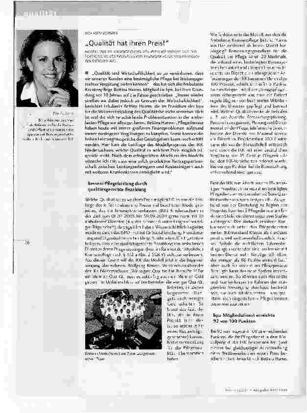 Vorschauseite 1: Qualität hat ihren Preis!
