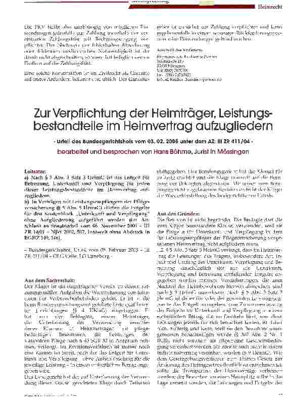 Vorschauseite 1: Abrechnung nach dem Klinik-Card-Vertrag