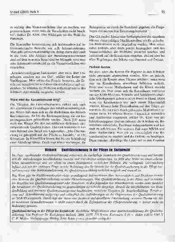Vorschauseite 2: Gesundheitsamt und Kliniken - Partner zum Wohl der Patienten