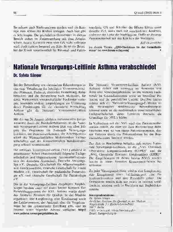 Vorschauseite 5: Gesundheitsamt und Kliniken - Partner zum Wohl der Patienten