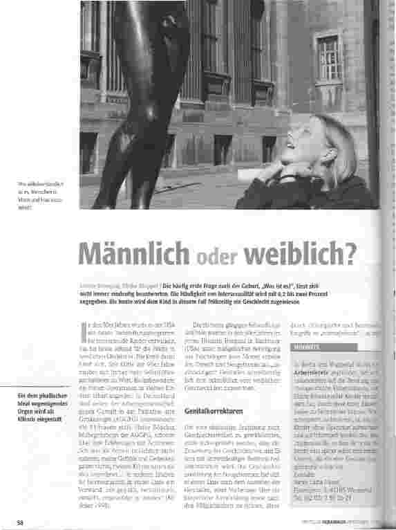 Vorschauseite 1: Männlich oder weiblich?