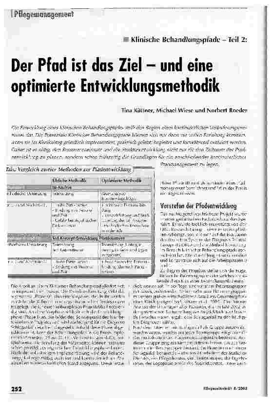 Vorschauseite 1: Der Pfad ist das Ziel - und eine optimierte Entwicklungsmethodik